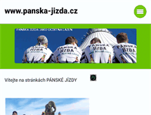 Tablet Screenshot of panska-jizda.cz